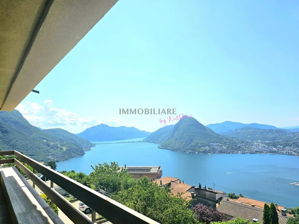 Luxuriöse Ferienwohnung mit Panorama-Seeblick über Lugano
