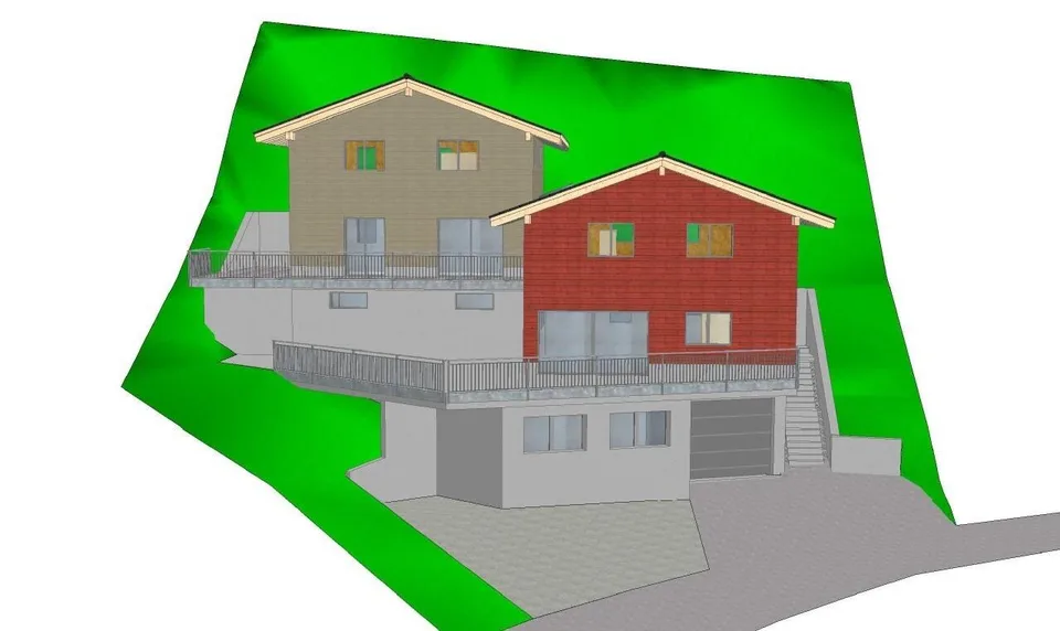 Living in the Green with Mountain Panorama