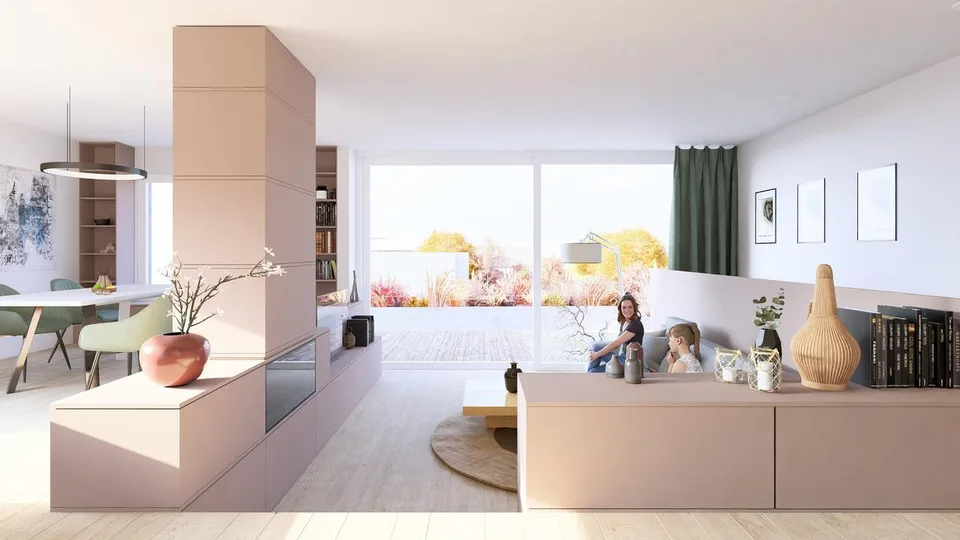Neubauprojekt Allmendgasse mit vier 7.5-Zimmer-Doppelhäuser (Haus B)