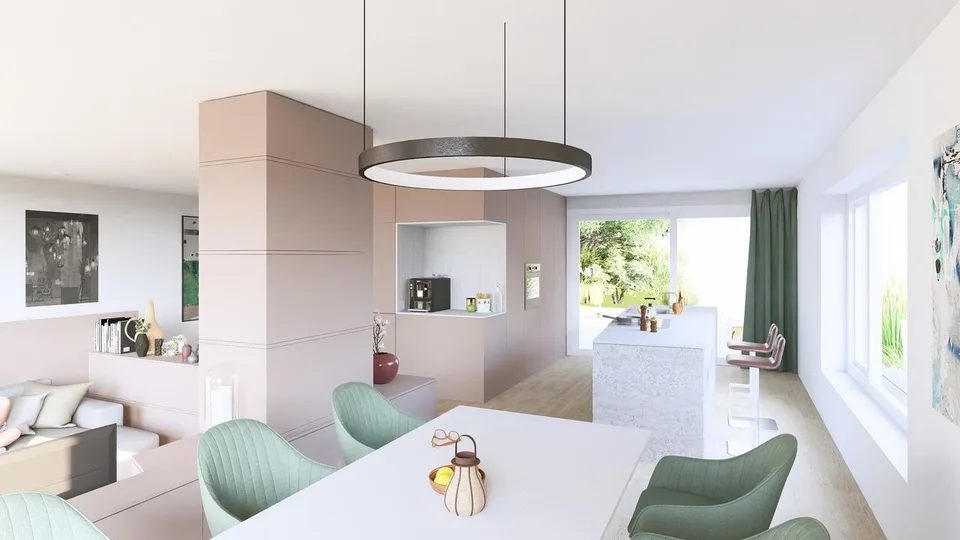 Neubauprojekt Allmendgasse mit vier 7.5-Zimmer-Doppelhäuser (Haus A)