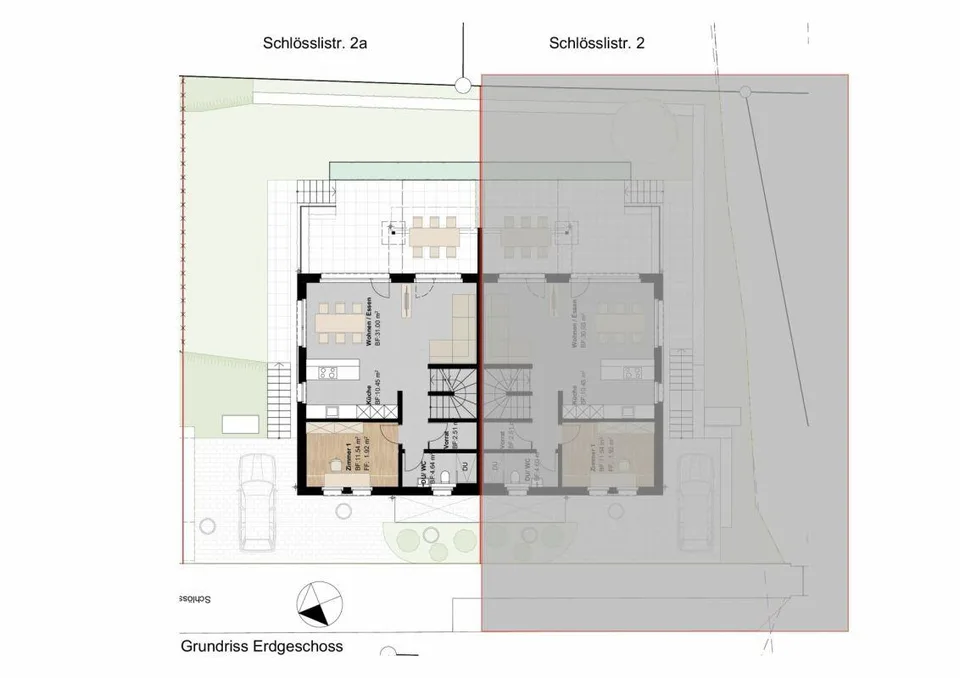 Neubauprojekt - Doppel-Einfamilienhaus an zentraler Lage mit Ausbau... – foto 11 di 12