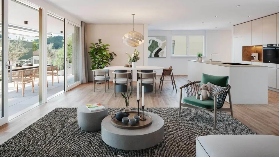 Baubewilligtes Projekt Gemsacker: 5.5-Zimmer-Doppelhaus B7