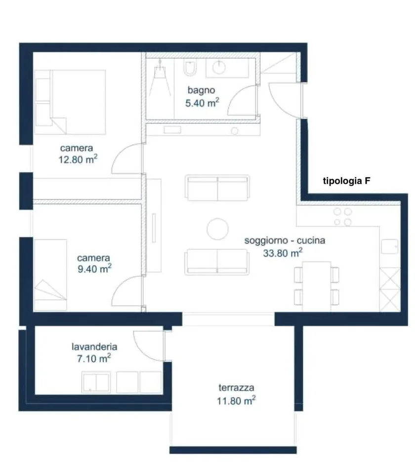 Incantevole appartamento di 3.5 con giardino di nuova costruzione a Bi – foto 8 di 11