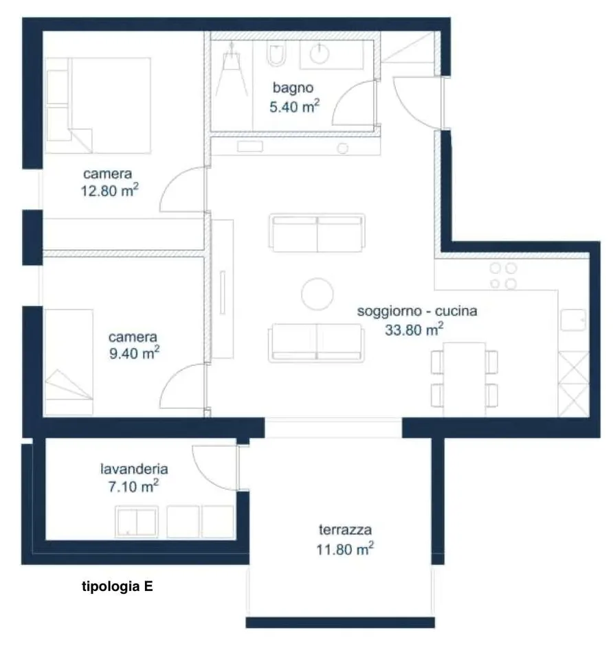 Incantevole appartamento di 3.5 con giardino di nuova costruzione a Bi – foto 7 di 11