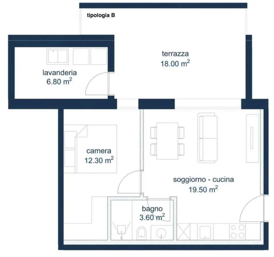 Bellissimo appartamento in vendita di 2.5 nuova costruzione a Biasca