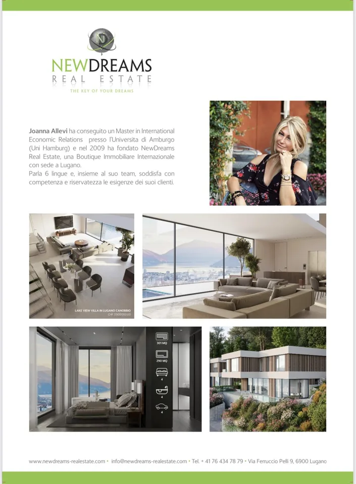 LUXURY LAKE VIEW VILLA IN LUGANO - CANOBBIO