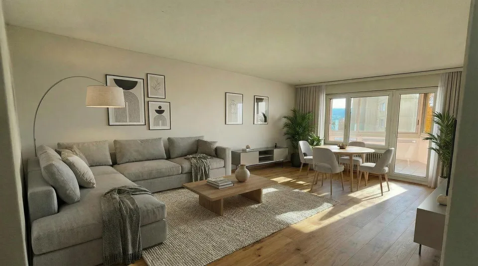 4-Zimmer-Wohnung mit Balkon und 2 Tiefgaragenplätzen an ruhiger Lage