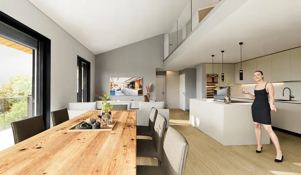 MERAVIGLIOSO DUPLEX DI 4.5 LOCALI CON GIARDINO PRIVATO PPP5