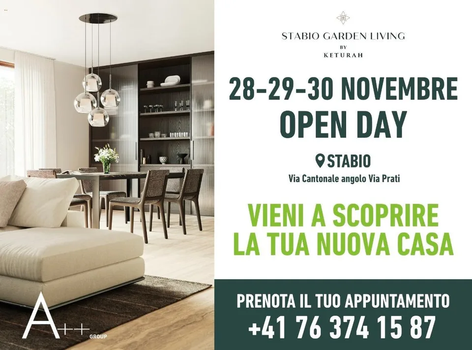 🌿 OPEN DAY | Stabio Garden Living Dal 28 al 30 novembre 2025 – Stabio