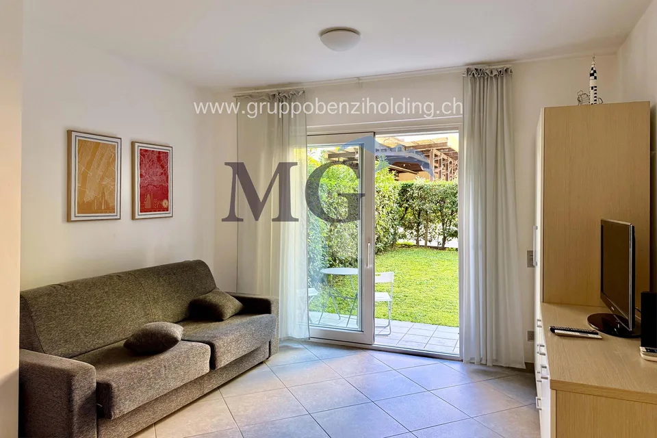 Appartamento con giardino a pochi passi dal Lago di Lugano