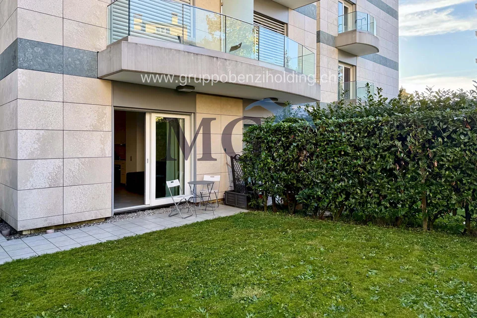 Appartamento con giardino a pochi passi dal Lago di Lugano