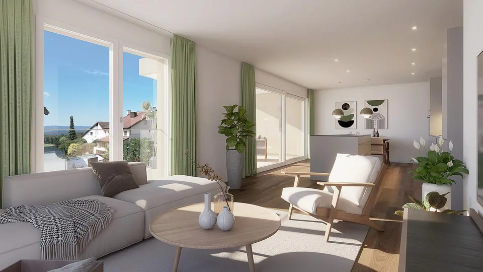 5½-Zimmer Attikawohnung mit grosser Terrasse und Weitsicht in Berikon – foto 7 di 13