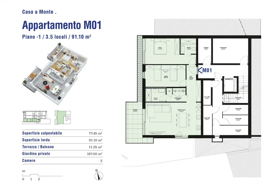 Nuovo appartamento 3.5 locali a Cadenazzo con giardino – foto 11 di 11