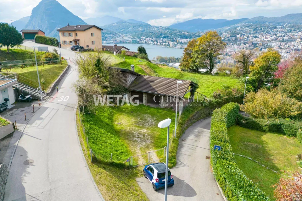 Lugano: 679 m² Bauland mit bewilligtem Bauprojekt & erteilter Baube...