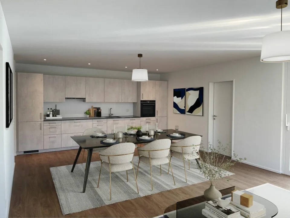 Neuwertige 3-Zimmer-Wohnung mit Terrasse (Erstbezug)