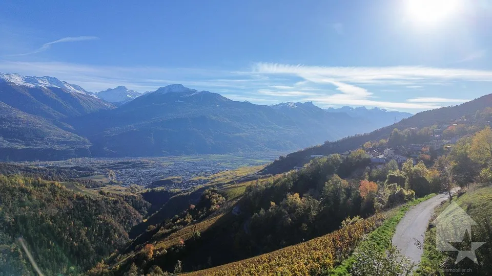 Terrain à vendre sur les hauts de Conthey avec une vue imprenable – Foto 8 von 8