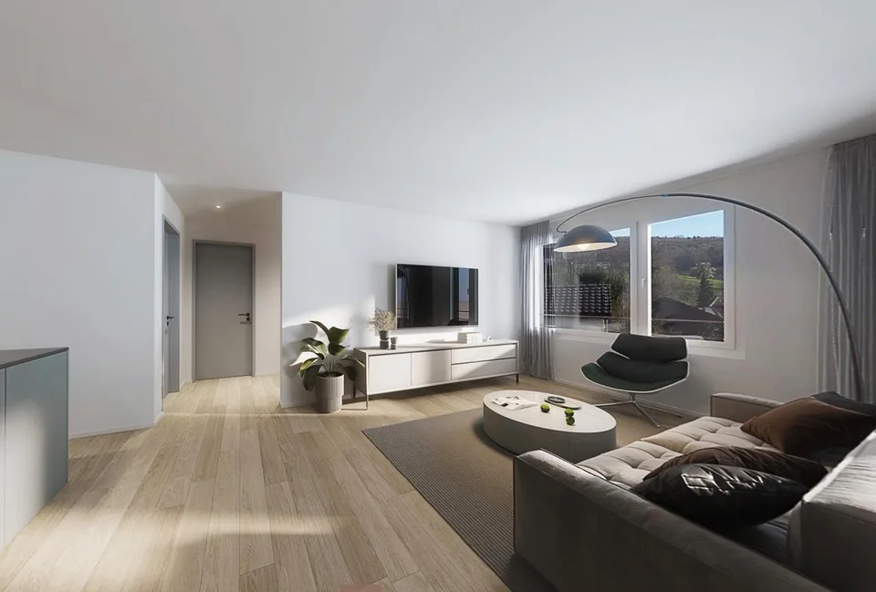 Ruhige Wohnung: 3½-Zimmer Wohnung mit geräumigem Wohnbereich.
