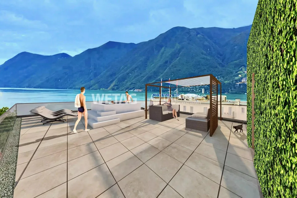 3.5-Zimmer-Wohnung in Lugano mit Teilseesicht zu verkaufen