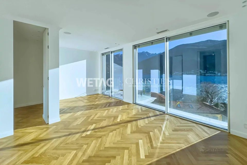 Lugano-Vico Morcote: Moderne Villa mit spektakulärem Blick auf den ...