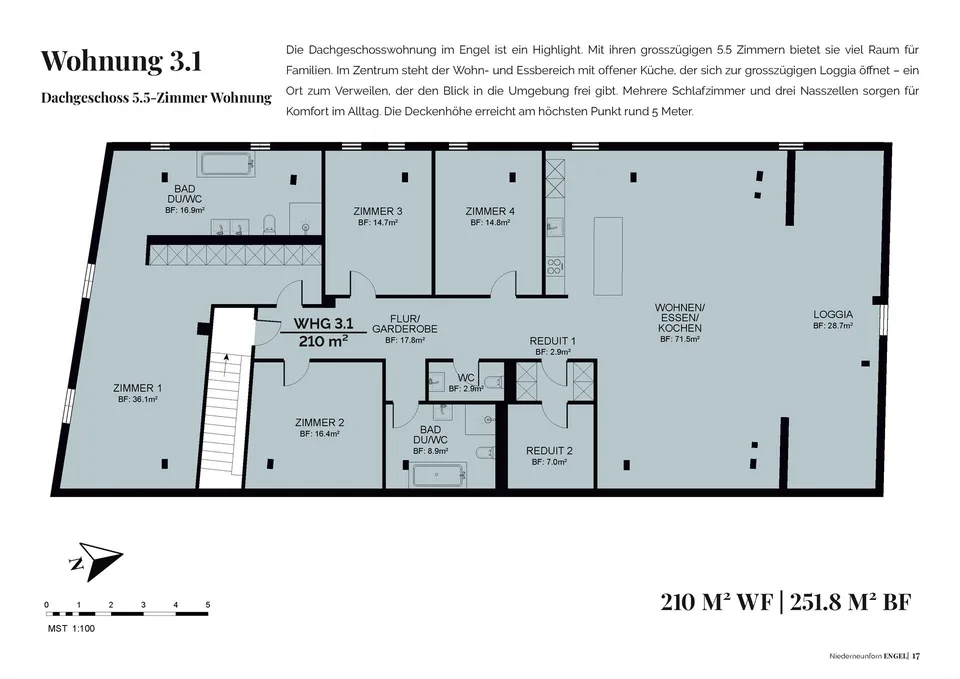 Eigentumswohnung 5.5 Zimmer, Überbauung Engel, Niederneunforn