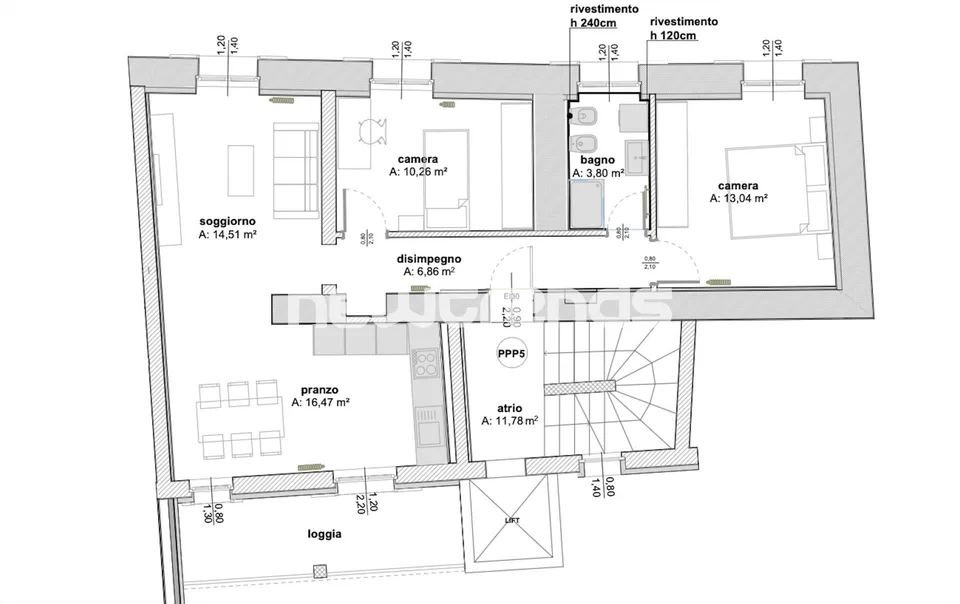 Rancate, 3.5 locali 2 piano con balcone e servizi nelle vicinanze – Foto 9 von 9