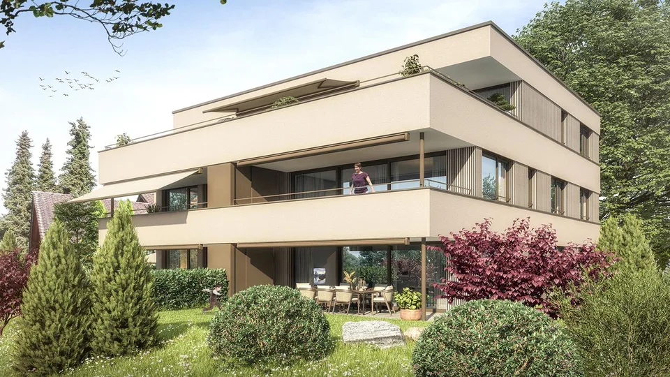 2.5-Zimmer-Wohnung nahe dem See mit sonnigem Balkon