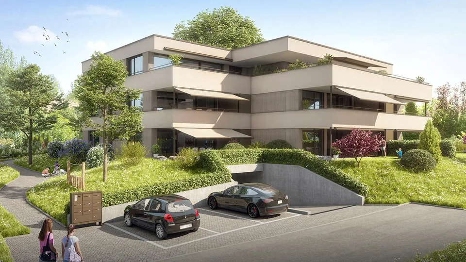 2.5-Zimmer-Wohnung nahe dem See mit sonnigem Balkon