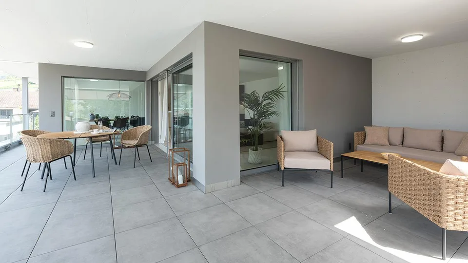 Bezugsbereite 4½-Zimmer Terrassenwohnung mit Aussicht