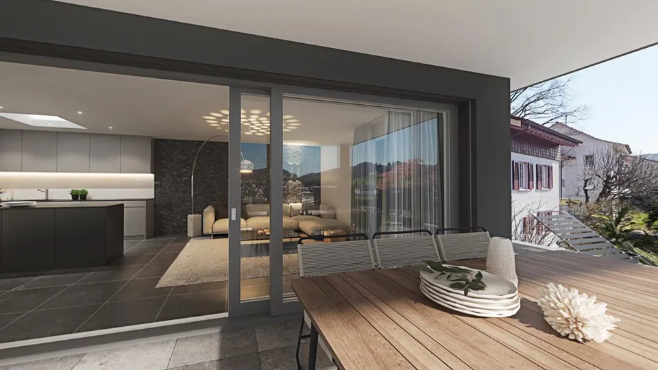 4½-Zimmer Terrassenwohnung mit Gartenanteil