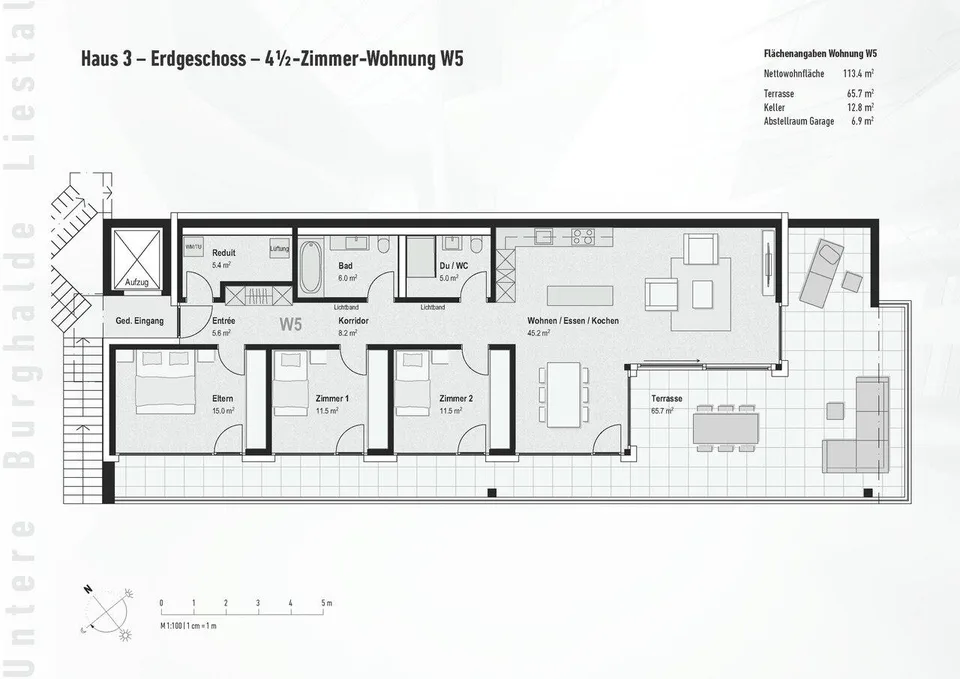 4½-Zimmer Terrassenwohnung mit Gartenanteil – Foto 6 von 19