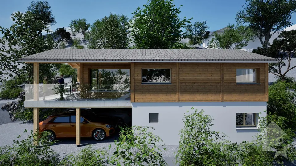Terrain avec magnifique projet de construction de 3.5 pièces