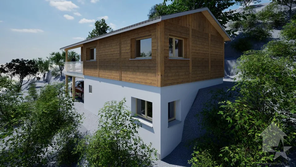 Terrain avec magnifique projet de construction de 3.5 pièces