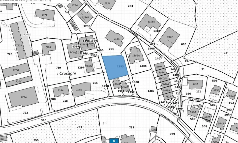 Bauland von 561 m2 Zone R2 an sehr sonniger, ruhiger Aussichtslage ... – foto 11 di 14