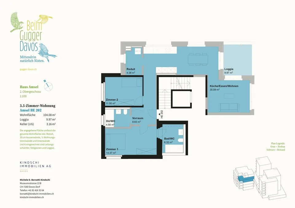 Zweitwohnung – Neu-Anbau 2. Stock Haus Amsel