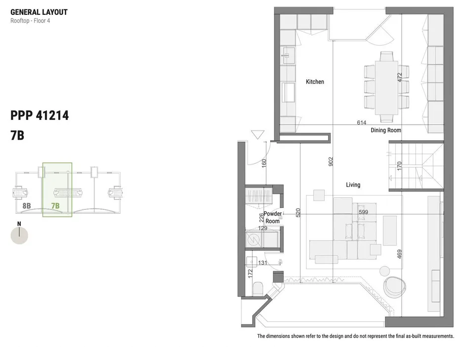 Appartamento Duplex di Design con Terrazza Panoramica sul Tetto – Foto 22 von 24