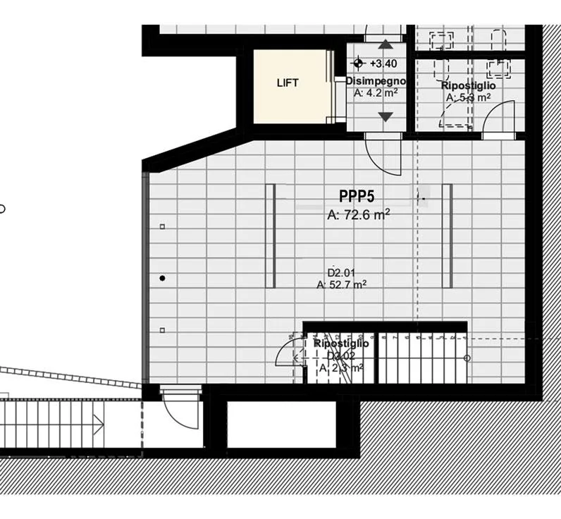 zu verkaufen Gewerbefläche auf 2 Ebenen (85,60 m2 + 72,60 m2) zur Büro – photo 11 of 13