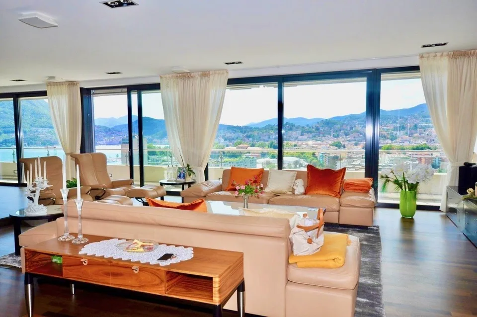 Magnifico Attico di Lusso con Terrazza-Tetto e Vista Lago di Lugano – foto 6 di 21