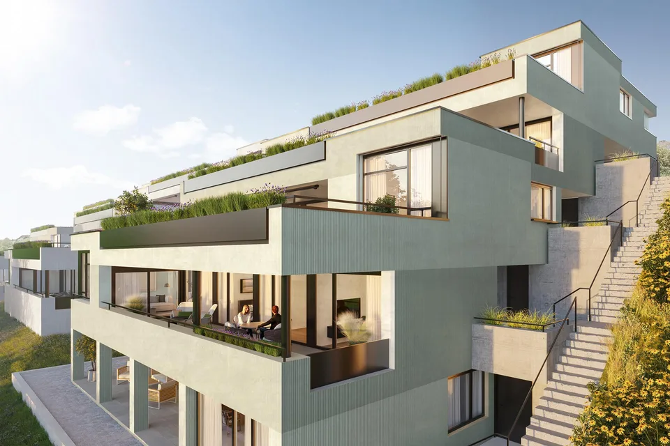 Terrassenhäuser an traumhafter Lage: Neubauprojekt Buacher