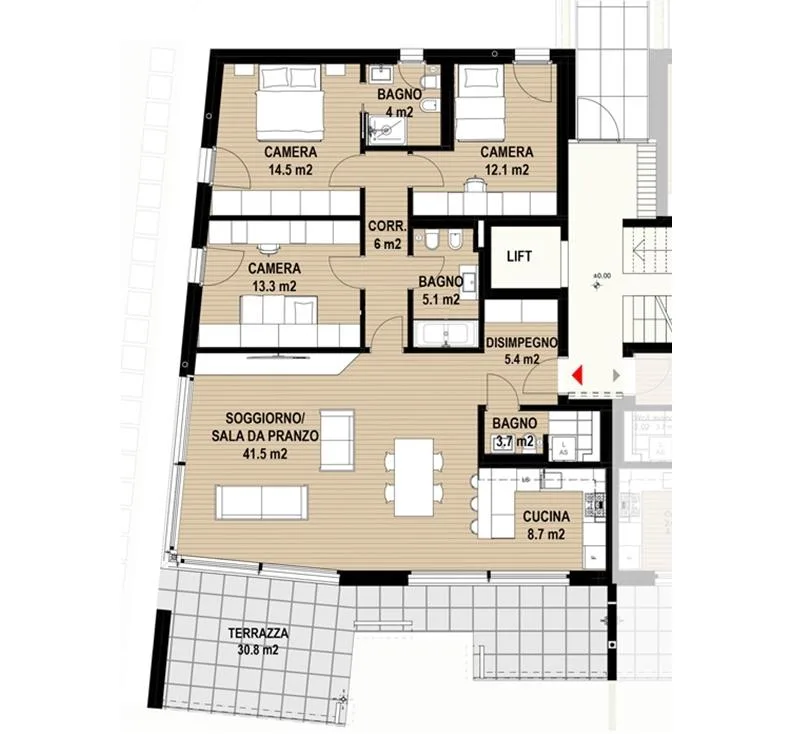 Montagnola – Arasio: elegante 4.5 locali con giardino privato e ter... – Foto 17 von 20
