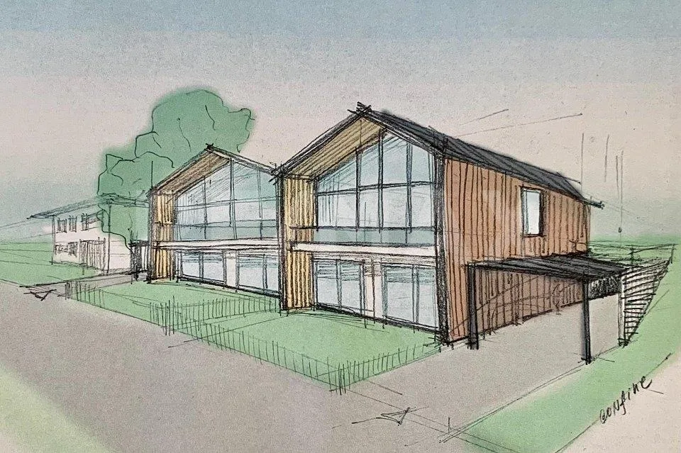 Terreno edificabile con licenza approvata per due villette monofami...