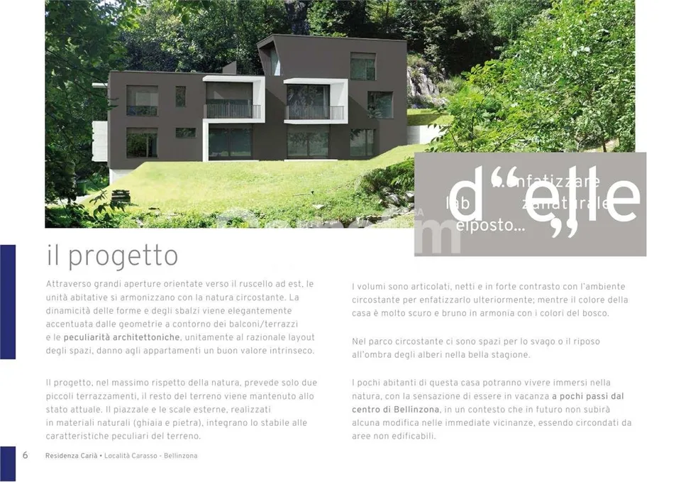 Nuova residenza CARIÀ-Vivere la natura