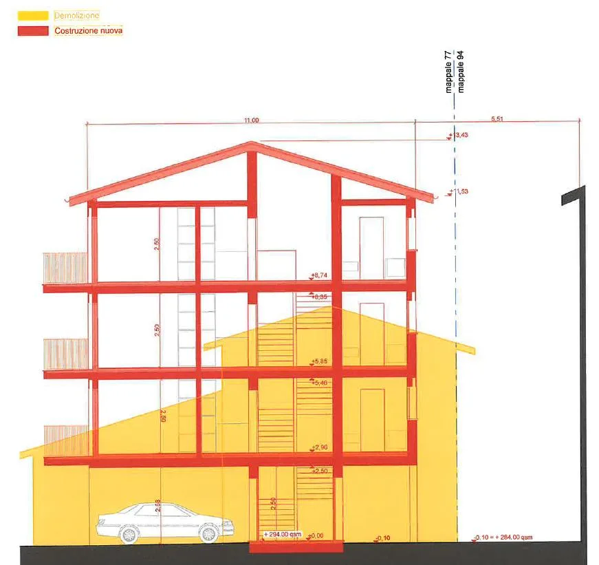 Terreno edificabile con progetto approvato in posizione strategica ...
