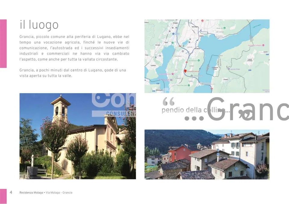 Nuovo App. 4.5 - Residenza Molago Grancia