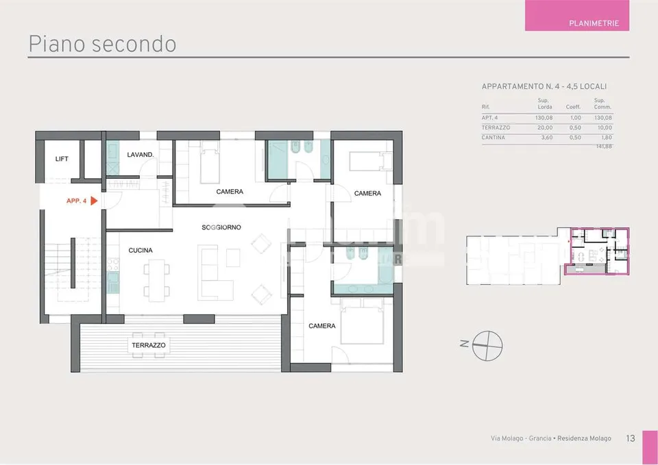 Nuovo App. 4.5 - Residenza Molago Grancia – Foto 11 von 11