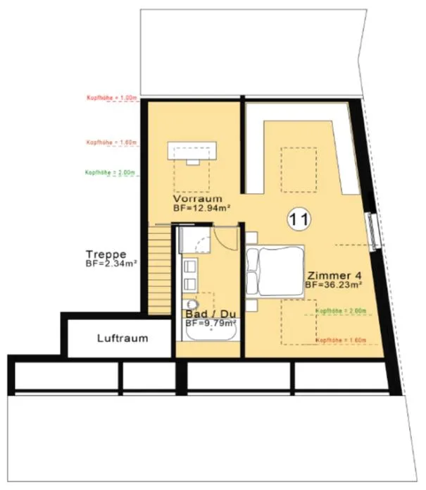 Inmitten der Reben: exklusive 5.5 Zimmer-Maisonette-Dachwohnung – foto 8 di 8