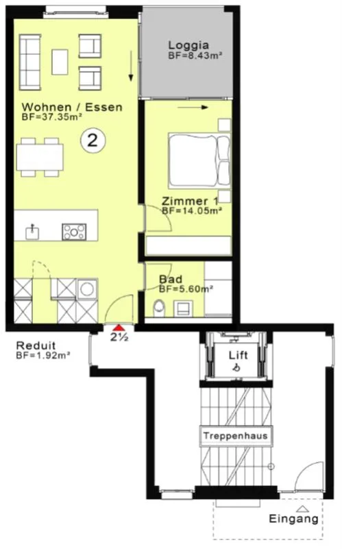 Sonnige Top-Wohnung – Foto 6 von 6