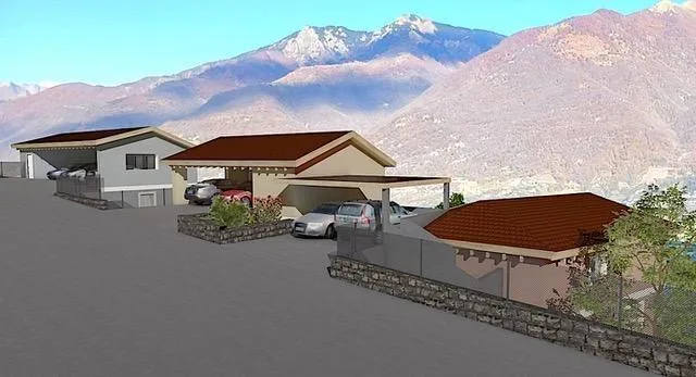 Terreno R2 di 1087 m2 col progetto approvato per 2 case, 2 appartam...
