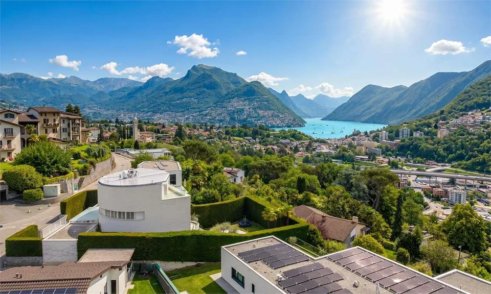 Prestigiosa villa moderna con SPA e vista panoramica sul Lago di Lugan