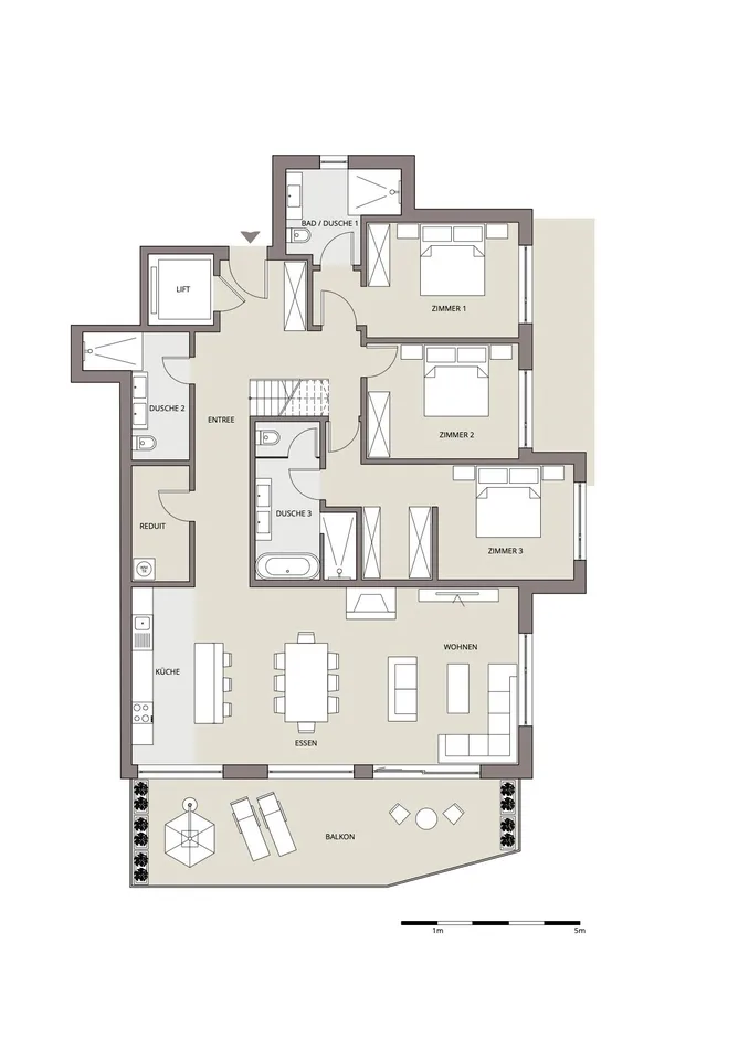 Erstwohnung | Neubau 1660 | 5.5-Zimmerwohnung Attika im DG