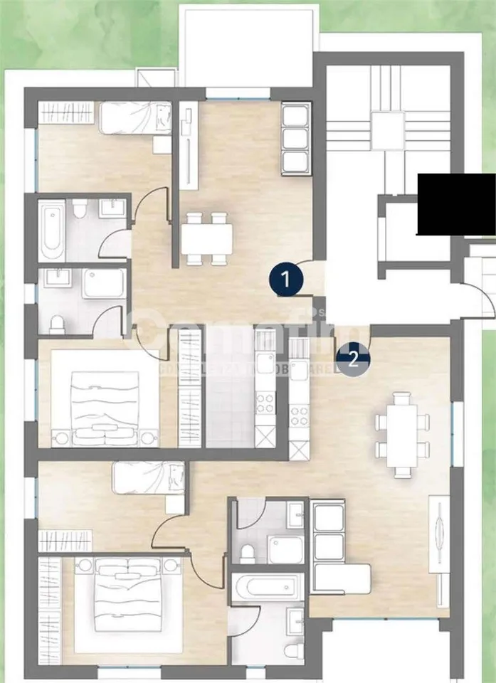 Residenza Esclusiva a Vacallo - App. 2.5 locali – Foto 13 von 13